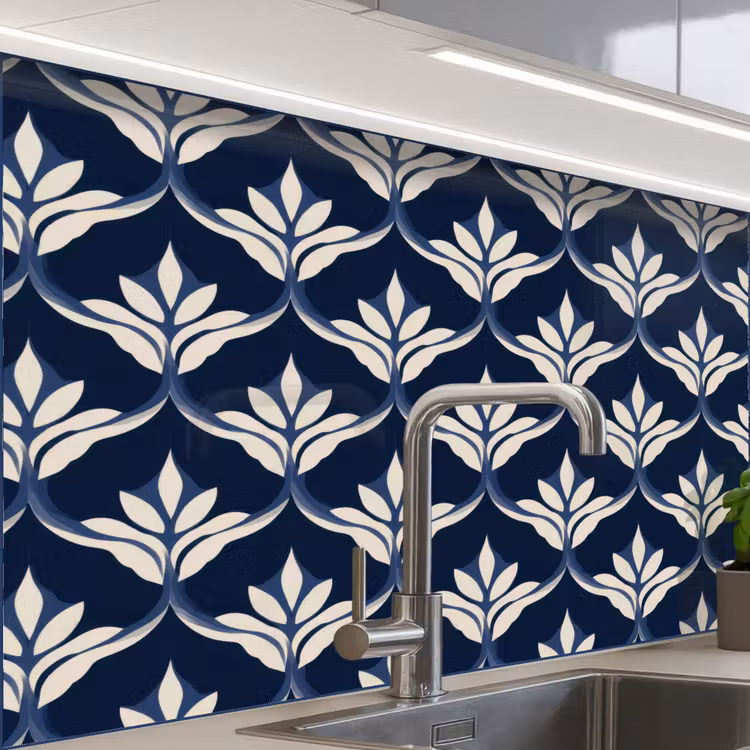 Revestimiento cocina - Moderno - Diseño - Azul — 1