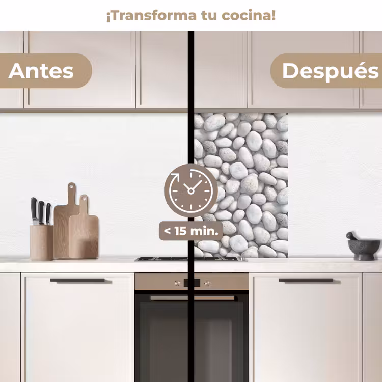 Revestimiento cocina - Piedras - Gris - Oval — 2