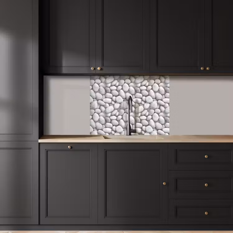 Revestimiento cocina - Piedras - Gris - Oval — 5