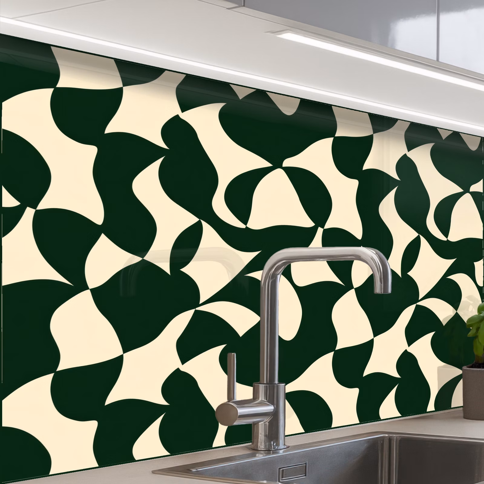 Revestimiento cocina - Verde - Superficies ecológicas - Crema — 1