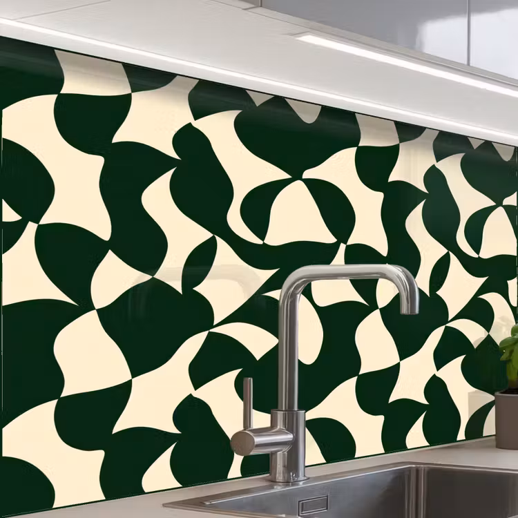 Revestimiento cocina - Verde - Superficies ecológicas - Crema — 1