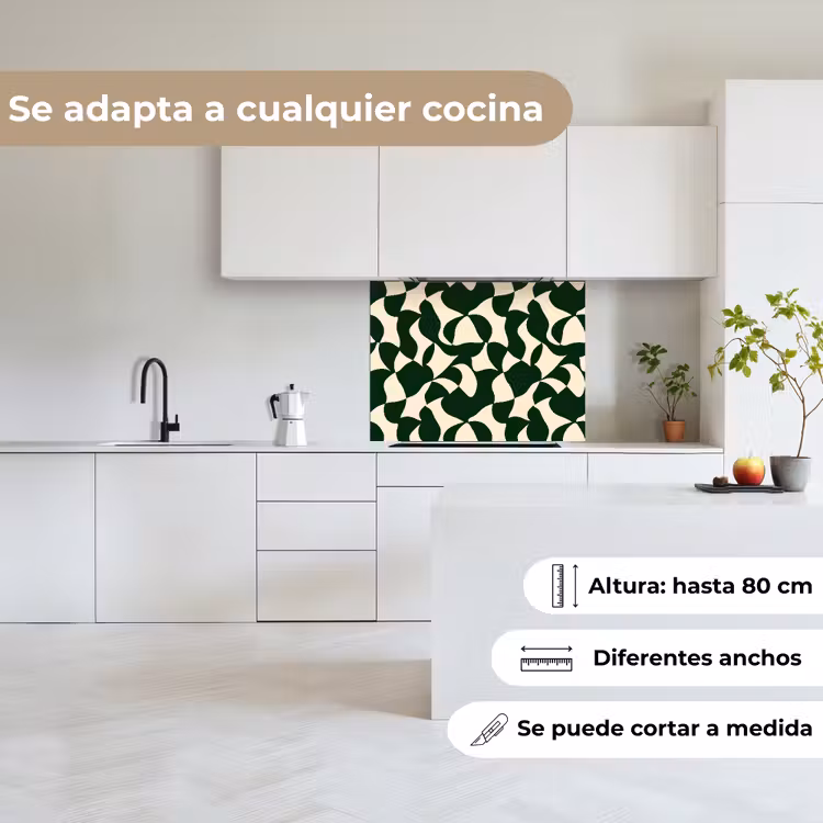 Revestimiento cocina - Verde - Superficies ecológicas - Crema — 6