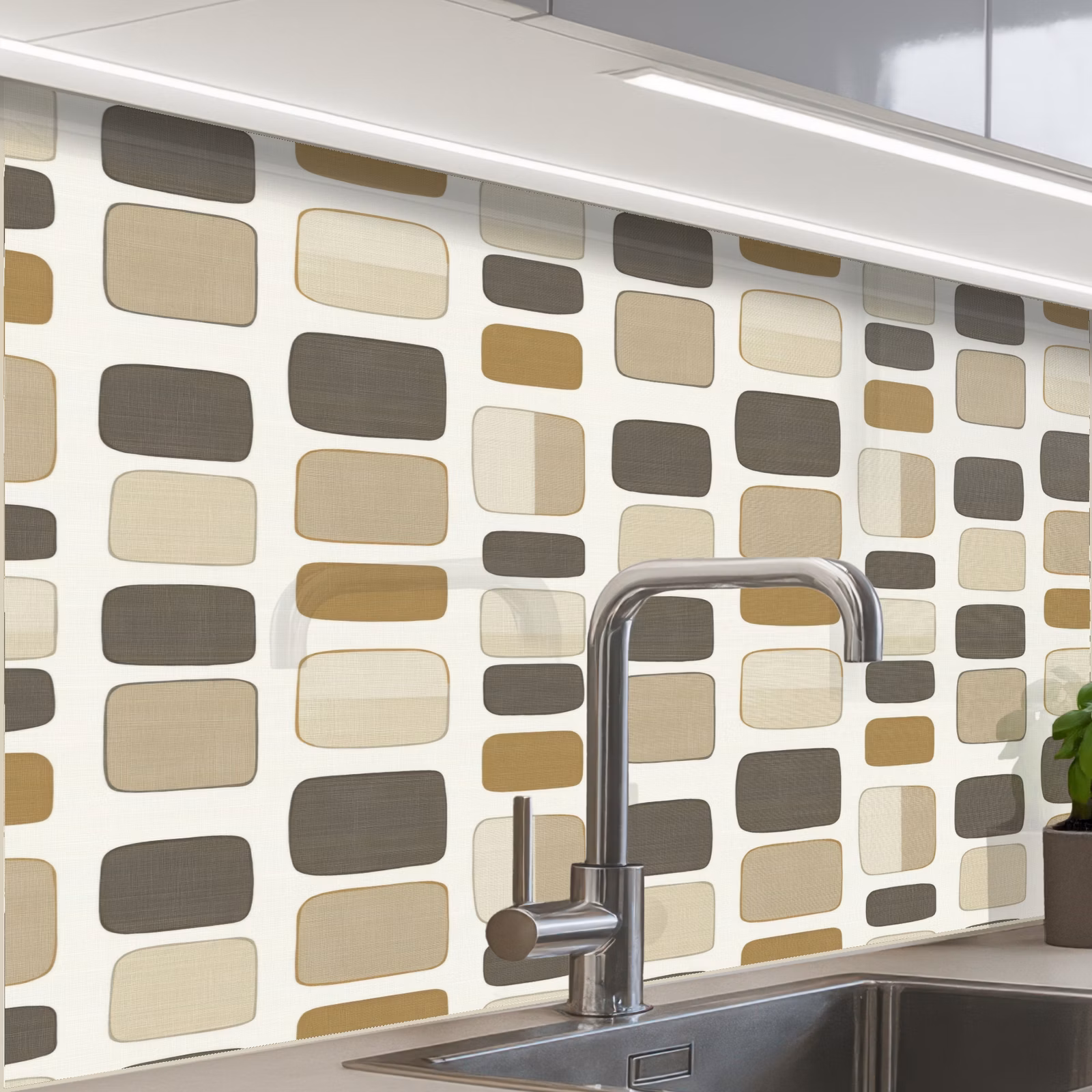 Revestimiento cocina - Bloques - Vintage - Gris — 1