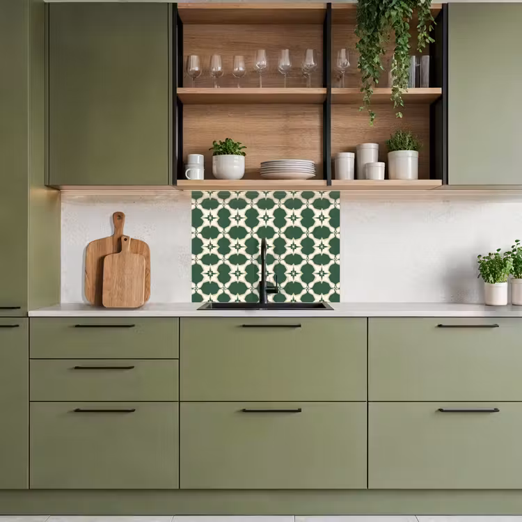 Revestimiento cocina - Azulejos - Classic - Verde — 7