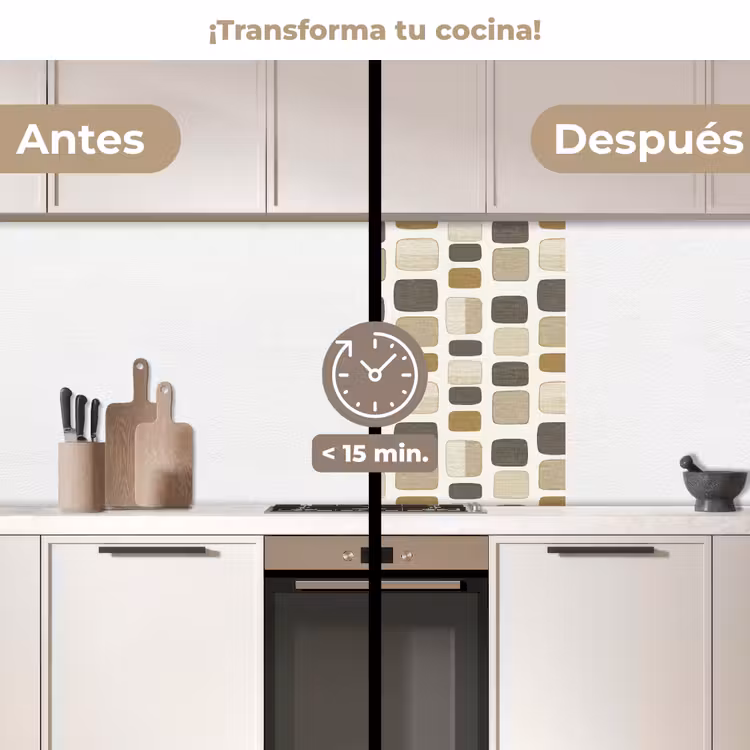 Revestimiento cocina - Bloques - Vintage - Gris — 2