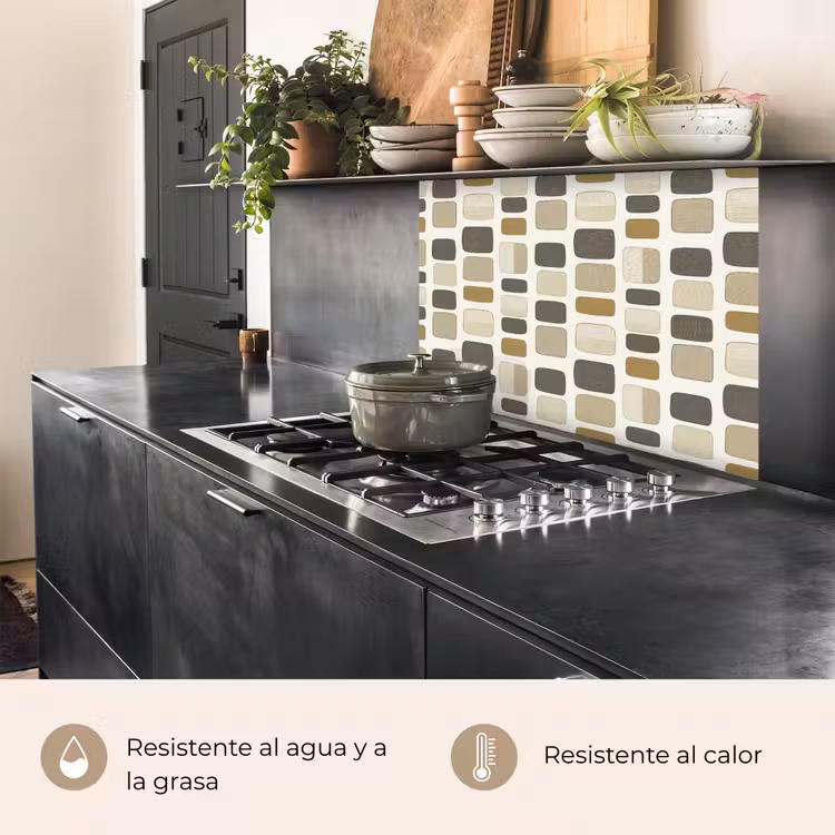 Revestimiento cocina - Bloques - Vintage - Gris — 4