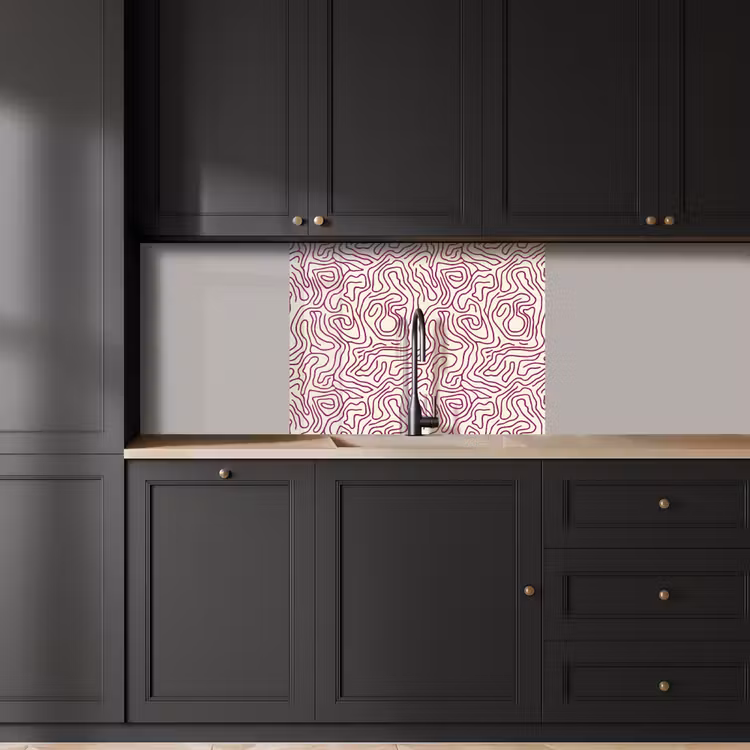 Revestimiento cocina - Línea de bobinado - Magenta - Crema — 5