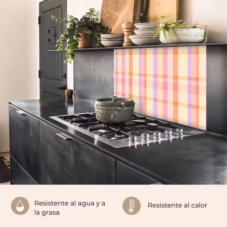 Revestimiento cocina - Pastel - sin dibujo - Geométrico — 4
