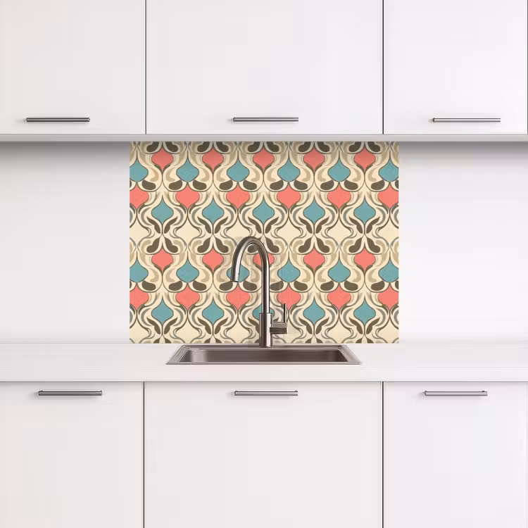 Revestimiento cocina - Barroco - Retro - Colorido — 3