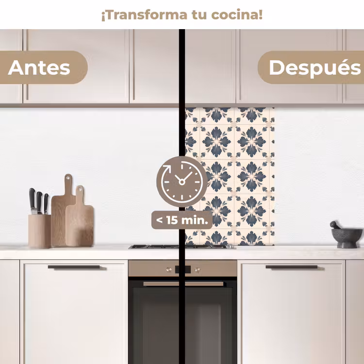 Revestimiento cocina - Forma de hoja - Clásico - Colorido — 2