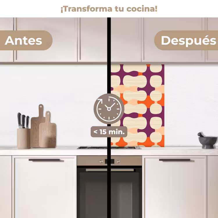 Revestimiento cocina - Moderno - Estampado - Colorido — 2