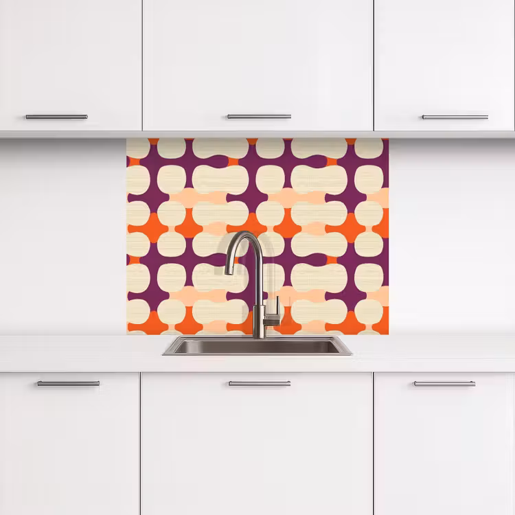 Revestimiento cocina - Moderno - Estampado - Colorido — 3