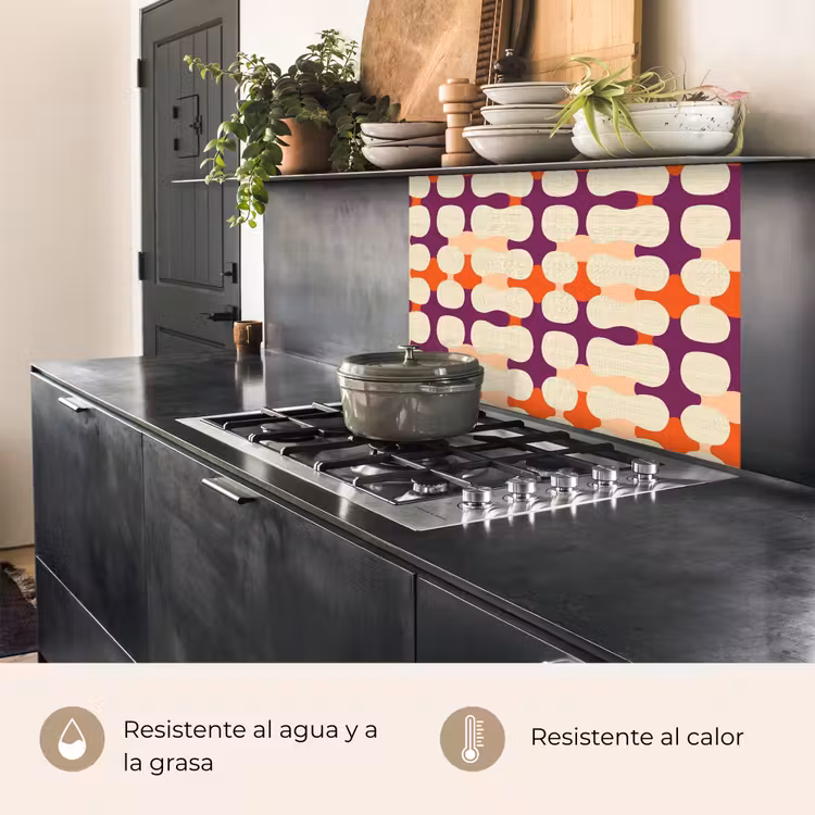 Revestimiento cocina - Moderno - Estampado - Colorido — 4