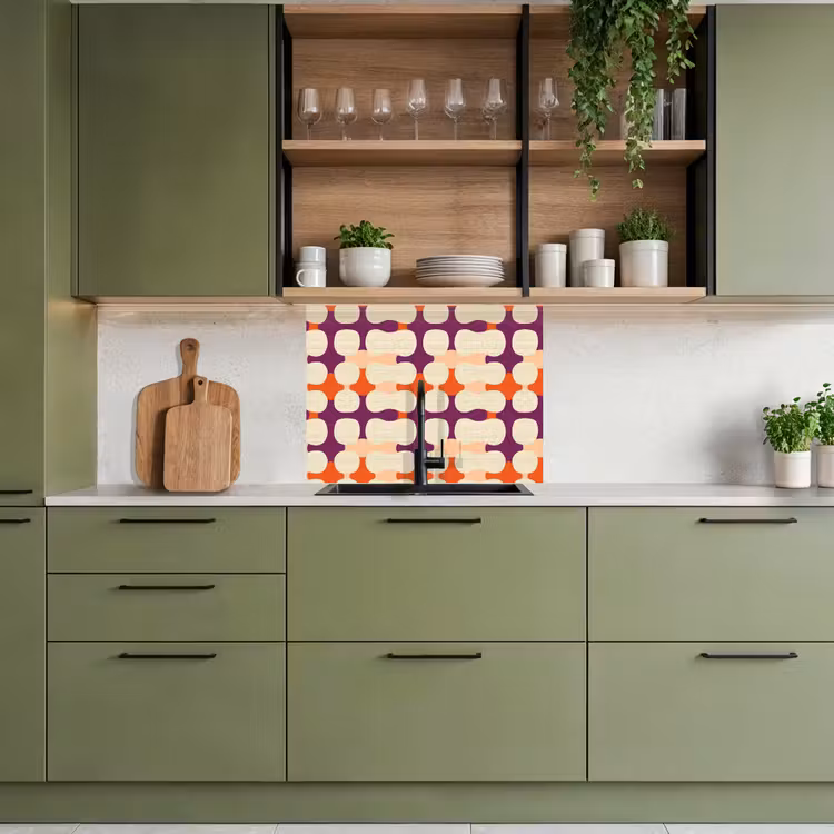 Revestimiento cocina - Moderno - Estampado - Colorido — 7