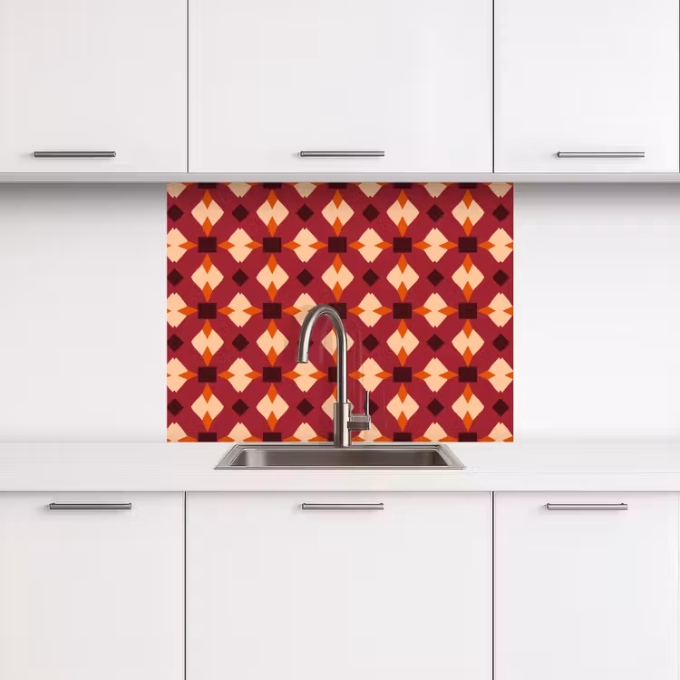 Revestimiento cocina - Retro - Estampado - Colorido — 3