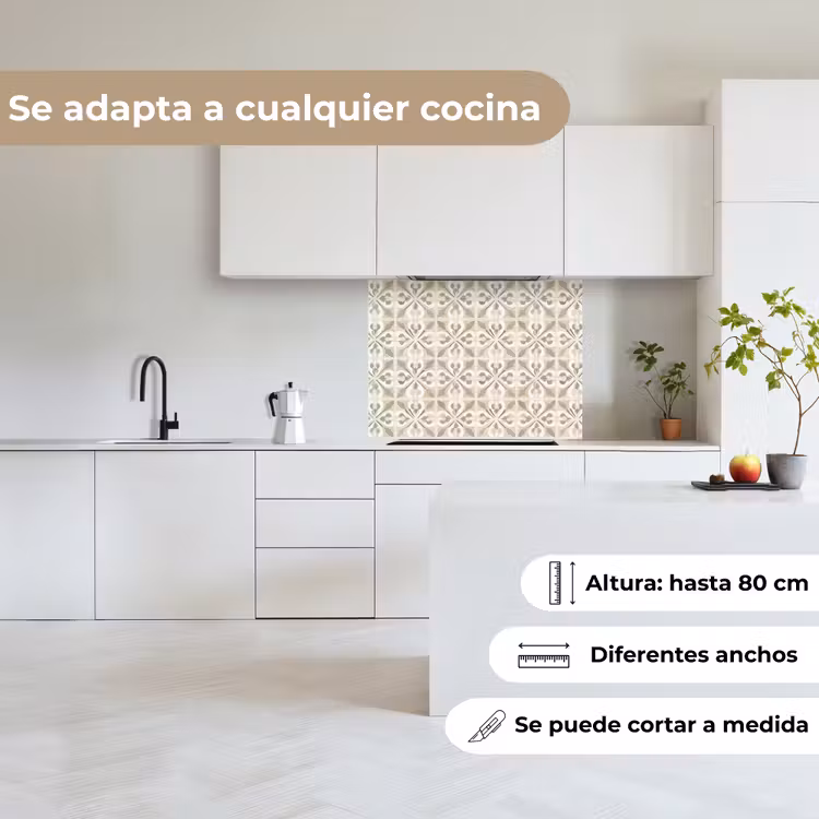 Revestimiento cocina - Azulejos - Motivo - Beige — 6