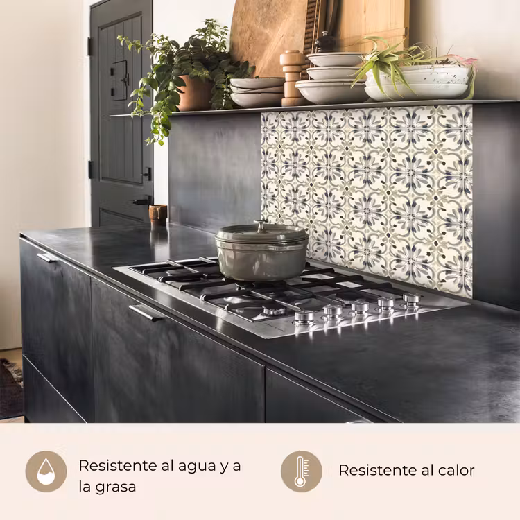 Revestimiento cocina - Floral - Estampado - Colorido — 4