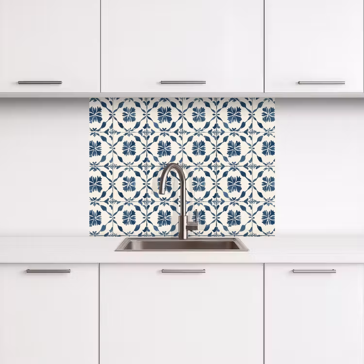 Revestimiento cocina - Gráfico - Azulejos - Azul — 3