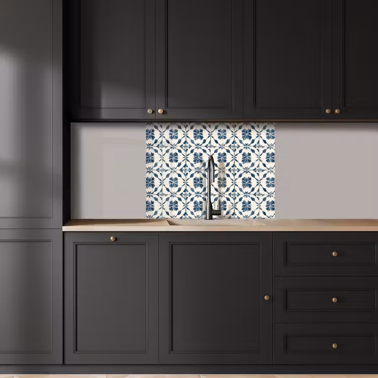 Revestimiento cocina - Gráfico - Azulejos - Azul — 5