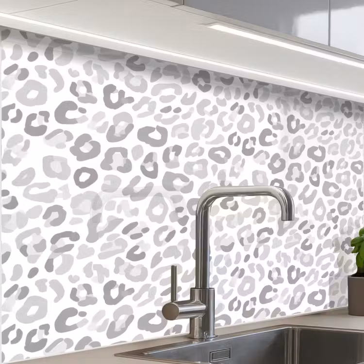 Revestimiento cocina - Leopardo - Motivo - Gris — 1