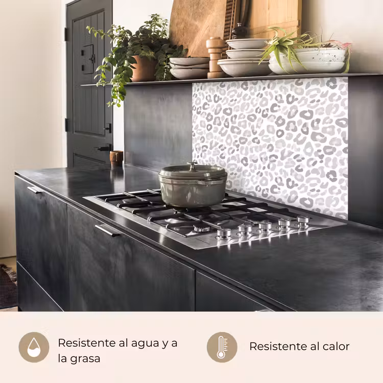Revestimiento cocina - Leopardo - Motivo - Gris — 4