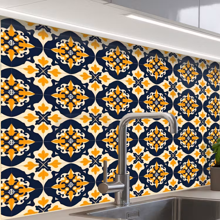 Revestimiento cocina - Patrón - Azulejo decorativo - Colorido — 1