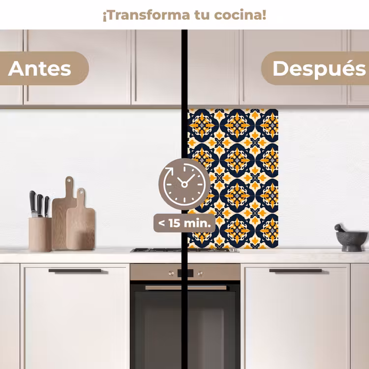 Revestimiento cocina - Patrón - Azulejo decorativo - Colorido — 2