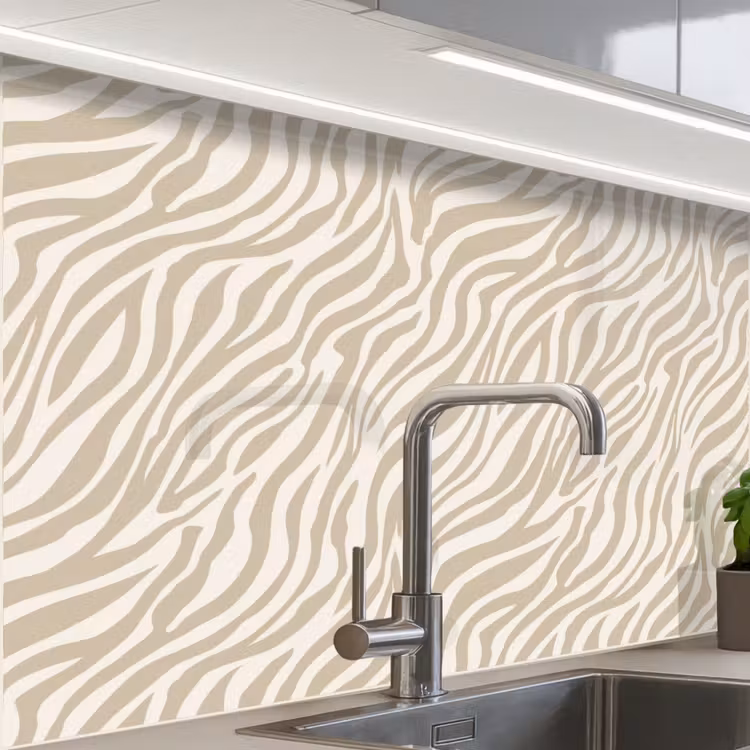 Revestimiento cocina - Cebra - Estampado - Beige — 1