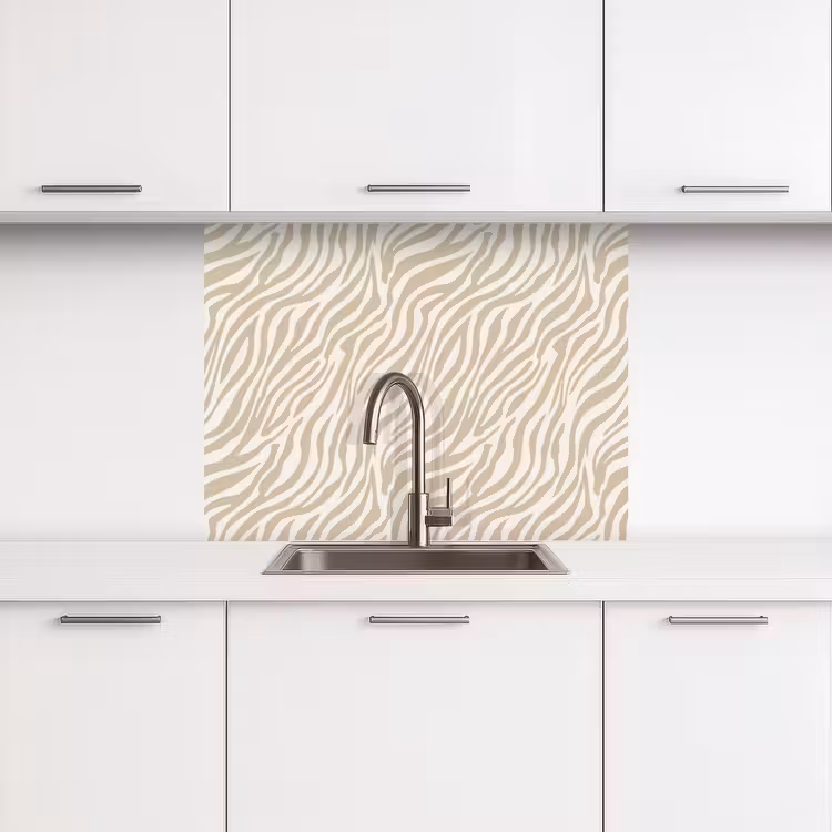 Revestimiento cocina - Cebra - Estampado - Beige — 3