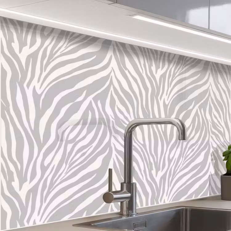 Revestimiento cocina - Cebra - Motivo - Gris — 1
