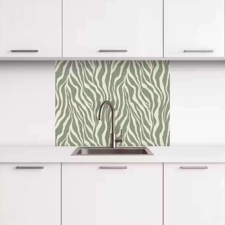 Revestimiento cocina - Cebra - Motivo - Verde — 3