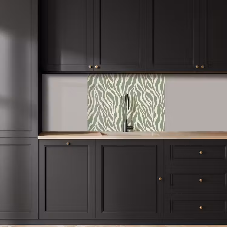 Revestimiento cocina - Cebra - Motivo - Verde — 5