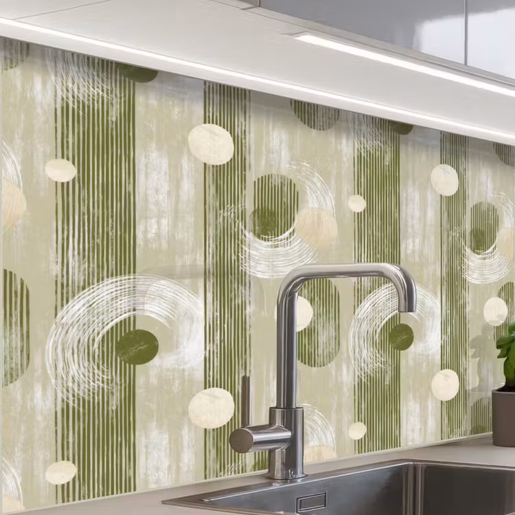 Revestimiento cocina - Artístico - Moderno - Verde — 1