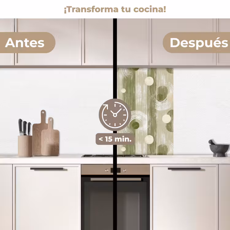 Revestimiento cocina - Artístico - Moderno - Verde — 2