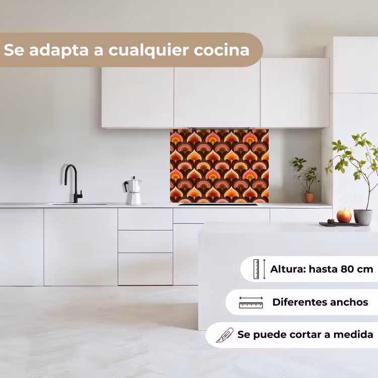 Revestimiento cocina - Estampado - Retro - Colorido — 6