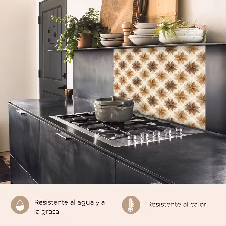 Revestimiento cocina - Geográfico - Patrón - Marrón — 4