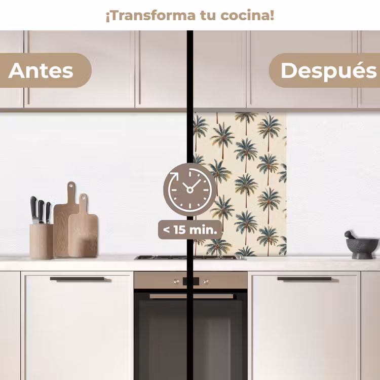 Revestimiento cocina - Palmeras - Tropical - Verde — 2