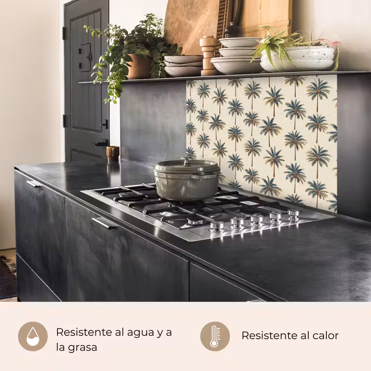 Revestimiento cocina - Palmeras - Tropical - Verde — 4