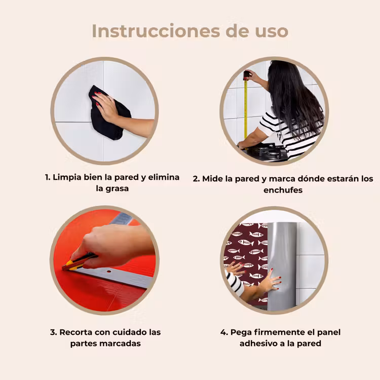 Revestimiento cocina - Pez - Gráfico - Motivo - Oscuro — 8
