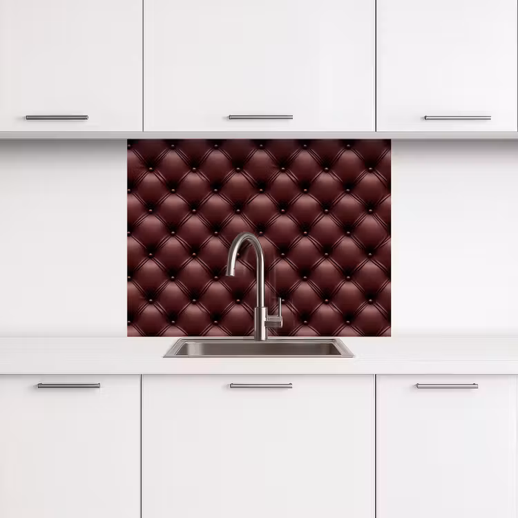 Revestimiento cocina - Piel - Estampado - Burdeos — 3