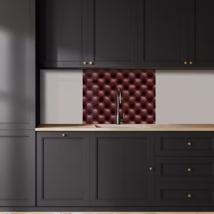 Revestimiento cocina - Piel - Estampado - Burdeos — 5