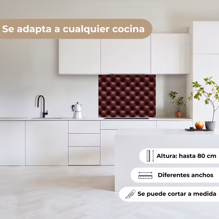 Revestimiento cocina - Piel - Estampado - Burdeos — 6