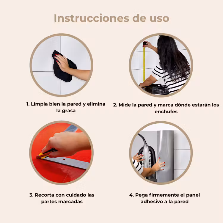 Revestimiento cocina - Pimientos - Negro - Blanco - Marcos de semillas — 8