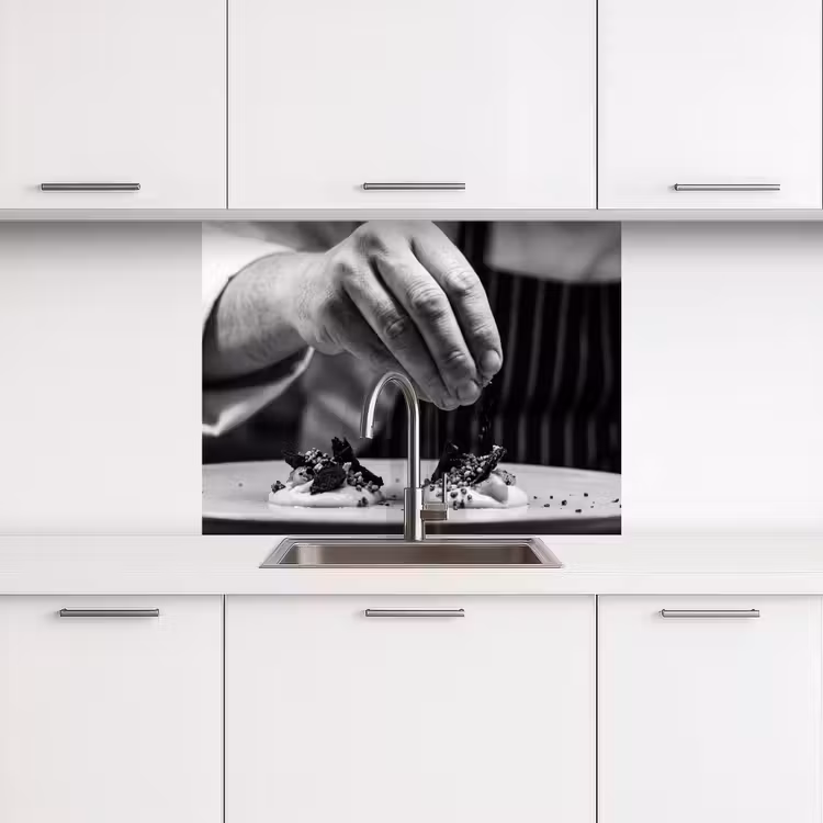 Revestimiento cocina - Chef - guarnición - plato — 3