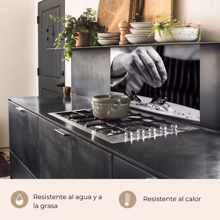 Revestimiento cocina - Chef - guarnición - plato — 4