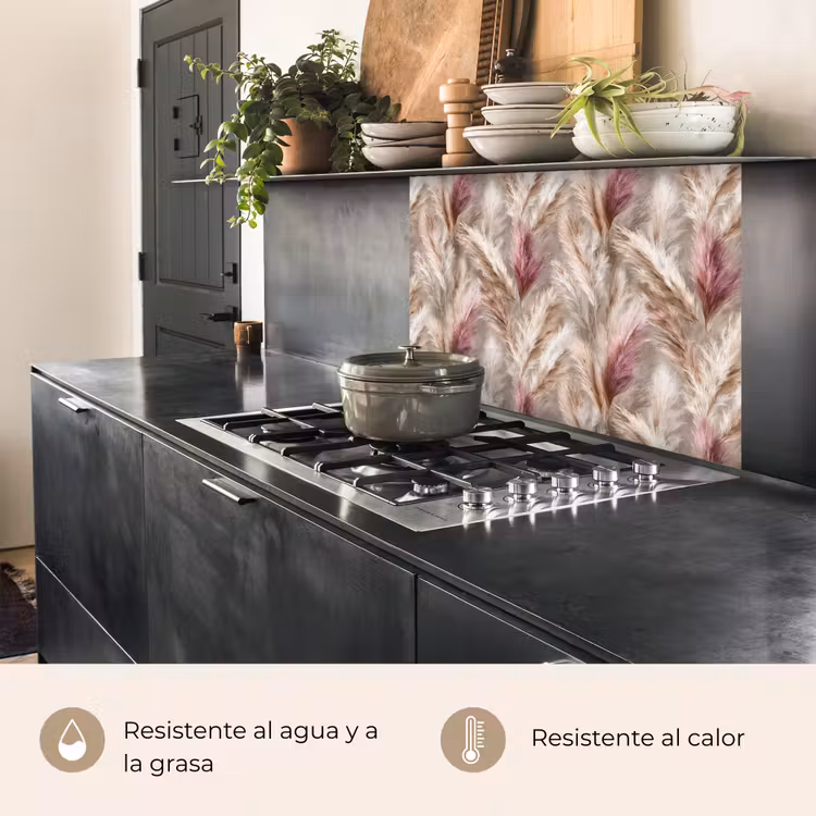 Revestimiento cocina - Hierba de la Pampa - Esponjosa - Colorida — 4