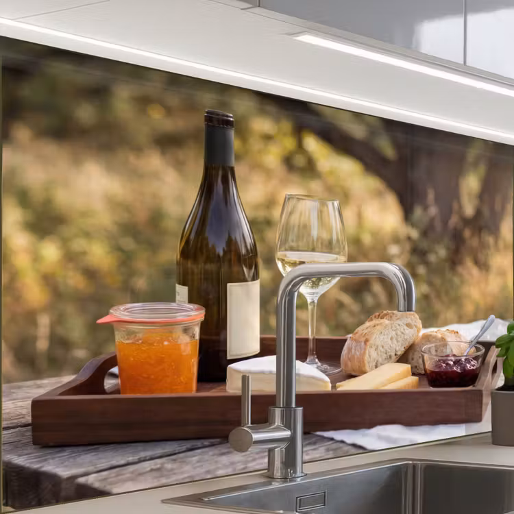 Revestimiento cocina - Picnic - Vino - Tabla de quesos — 1