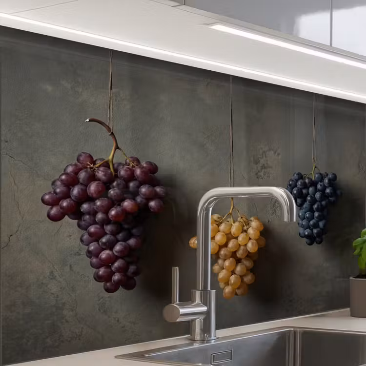 Revestimiento cocina - Uvas - Colorido - Pared — 1