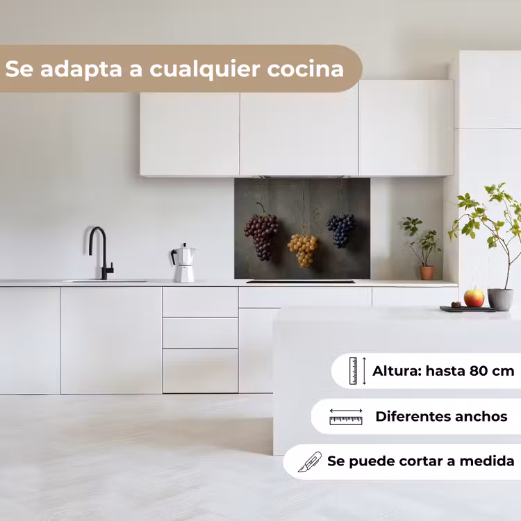 Revestimiento cocina - Uvas - Colorido - Pared — 6