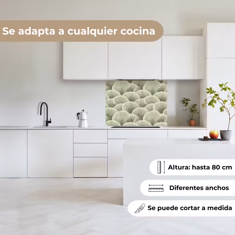 Revestimiento cocina - Abanico - Hoja - Verde — 6